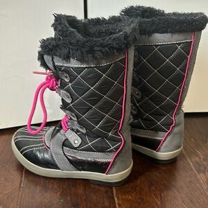 Totes Snow Boots Girls Size 1 Medium